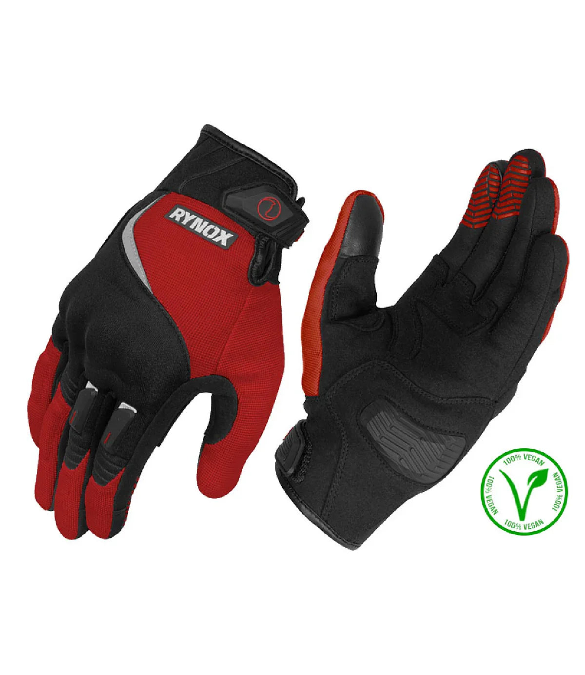 Black and red gloves- Helium GT BR riding gloves for motorcycle riders with impact protection