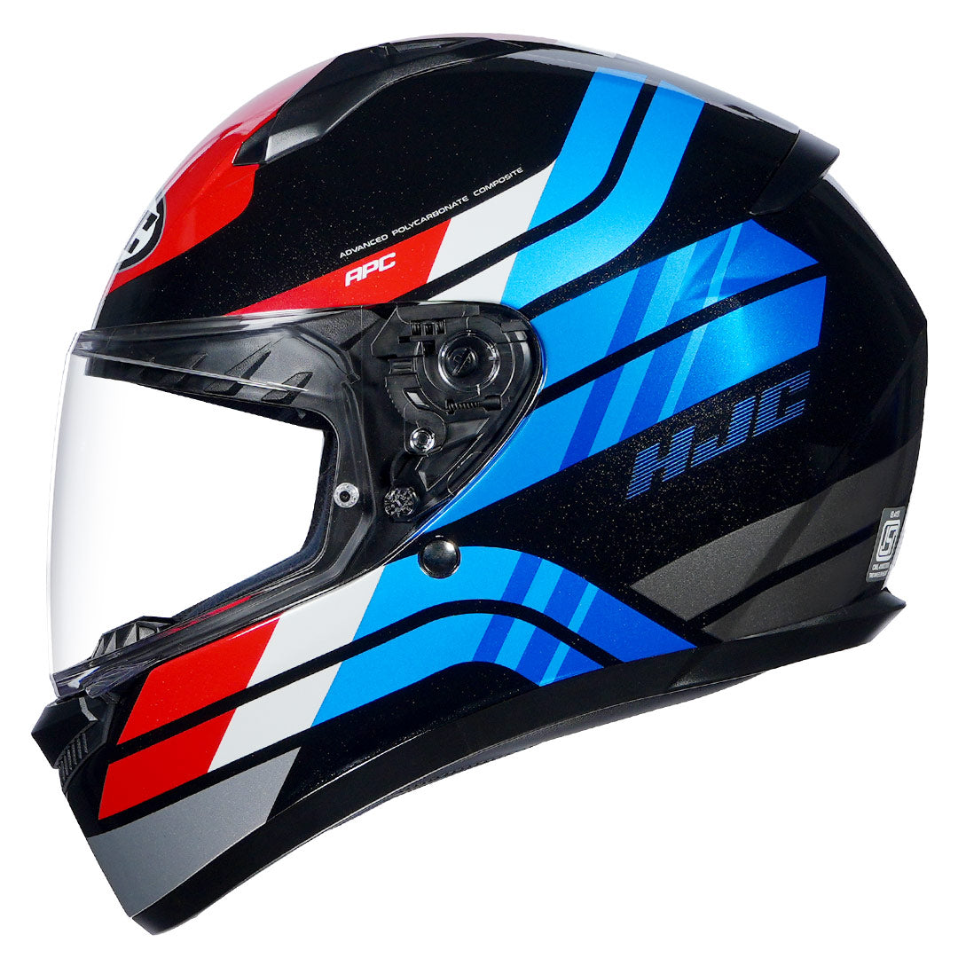 HJC C10 Hiper full face helmet black red blue for motorcycle riders