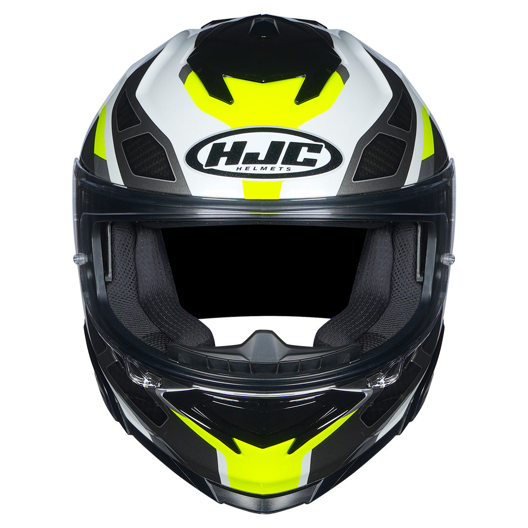 Black white fluorescent green HJCI71 Zest riding helmet