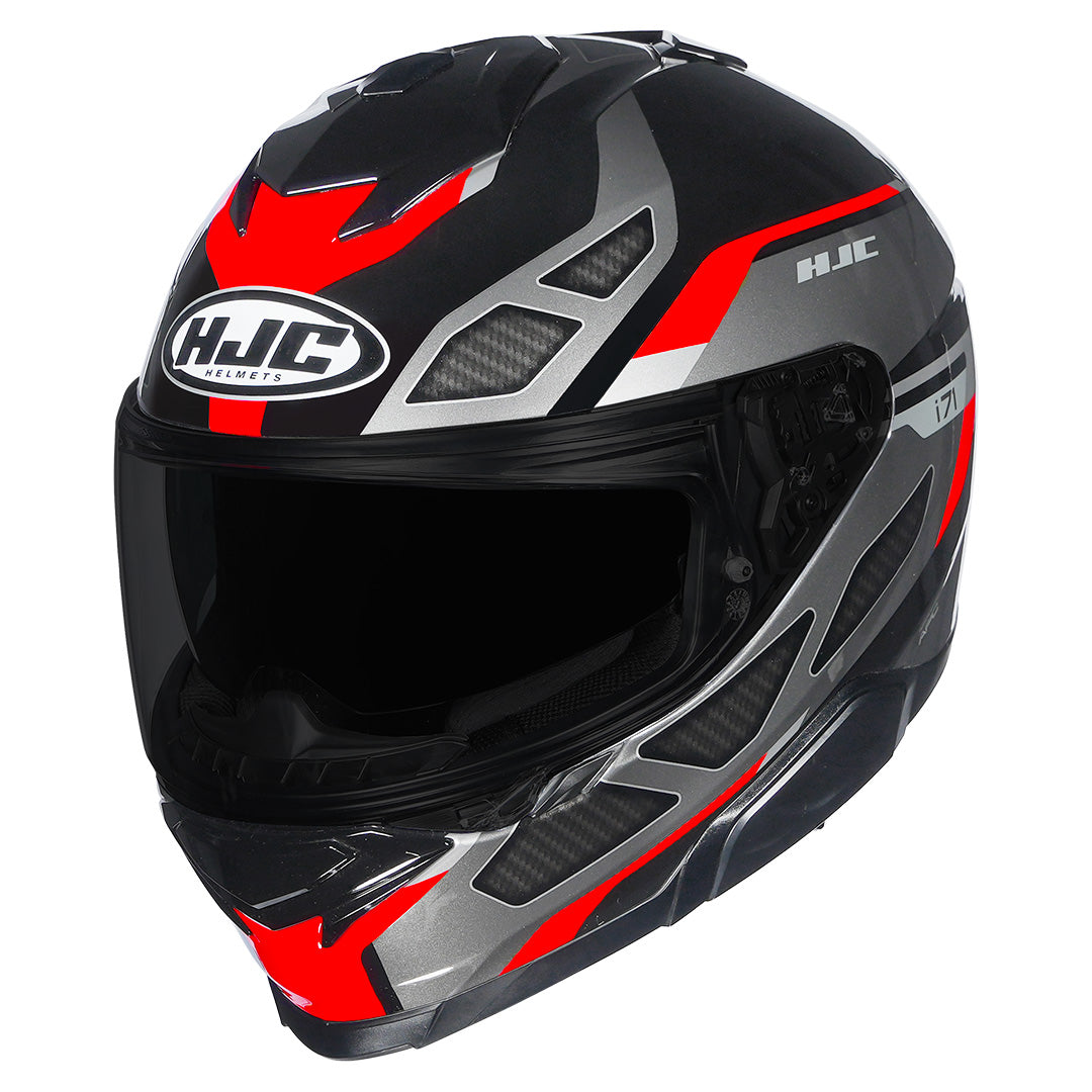 HJCI71 Zest black red full-face bike helmet