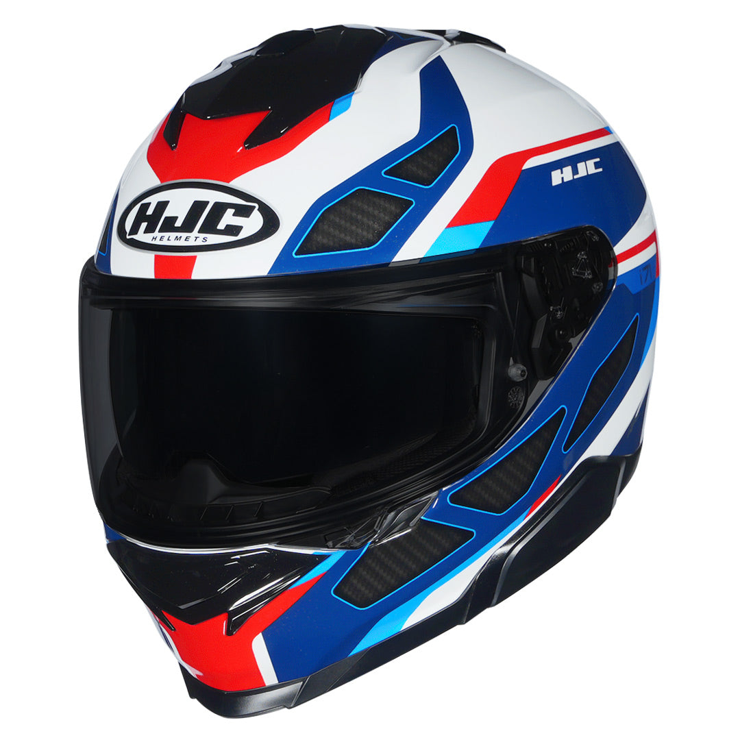 HJCI71 Zest motorcycle helmet in white and red color combination