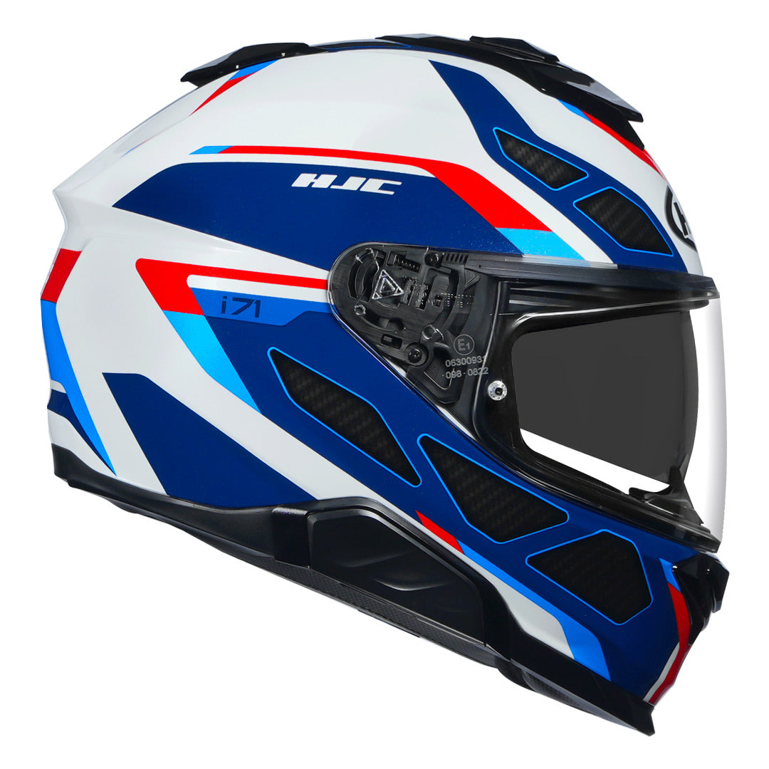 HJCI71 Zest full-face helmet white red for bike riders