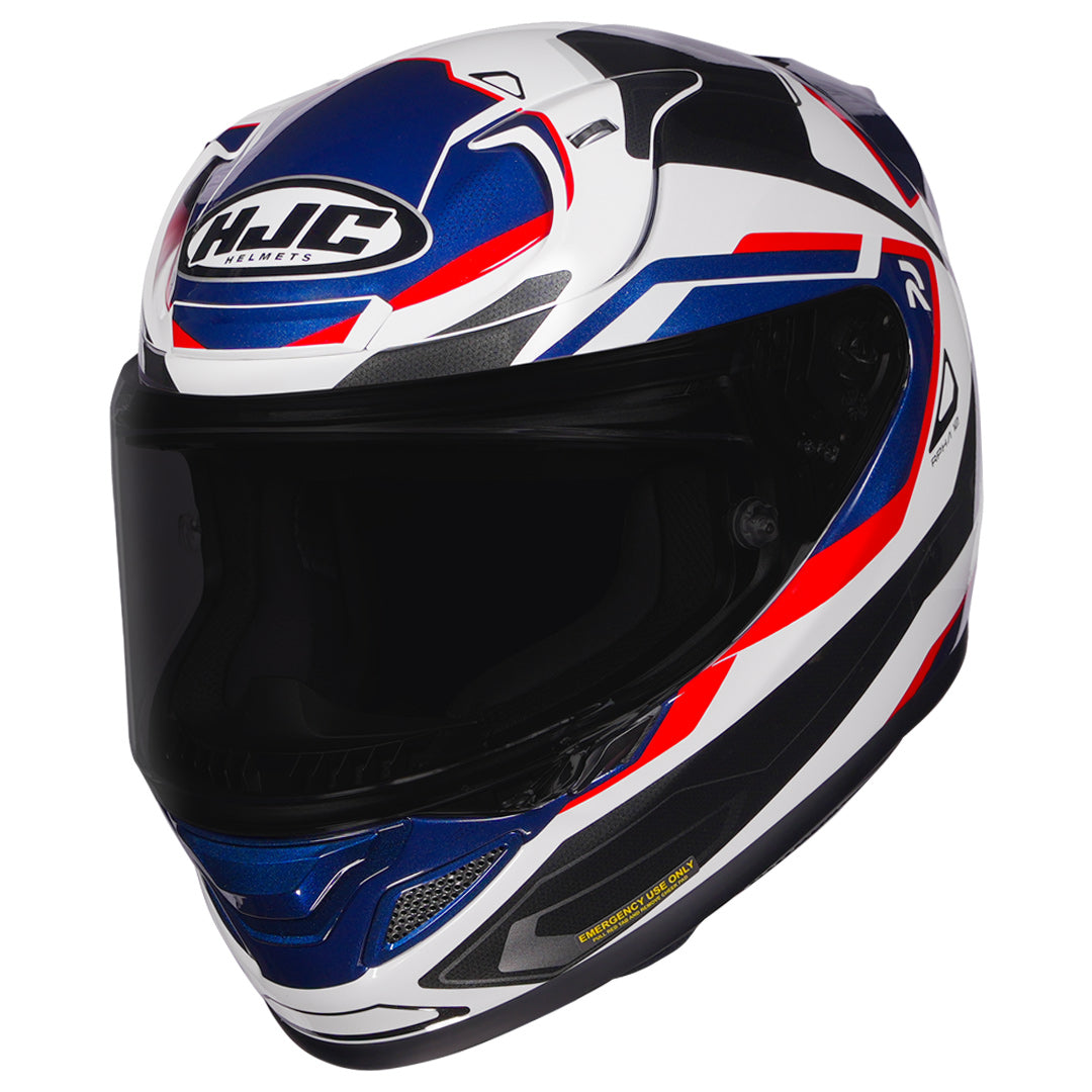 HJC RPHA 12 Brels full face helmet white blue red premium racing helmet