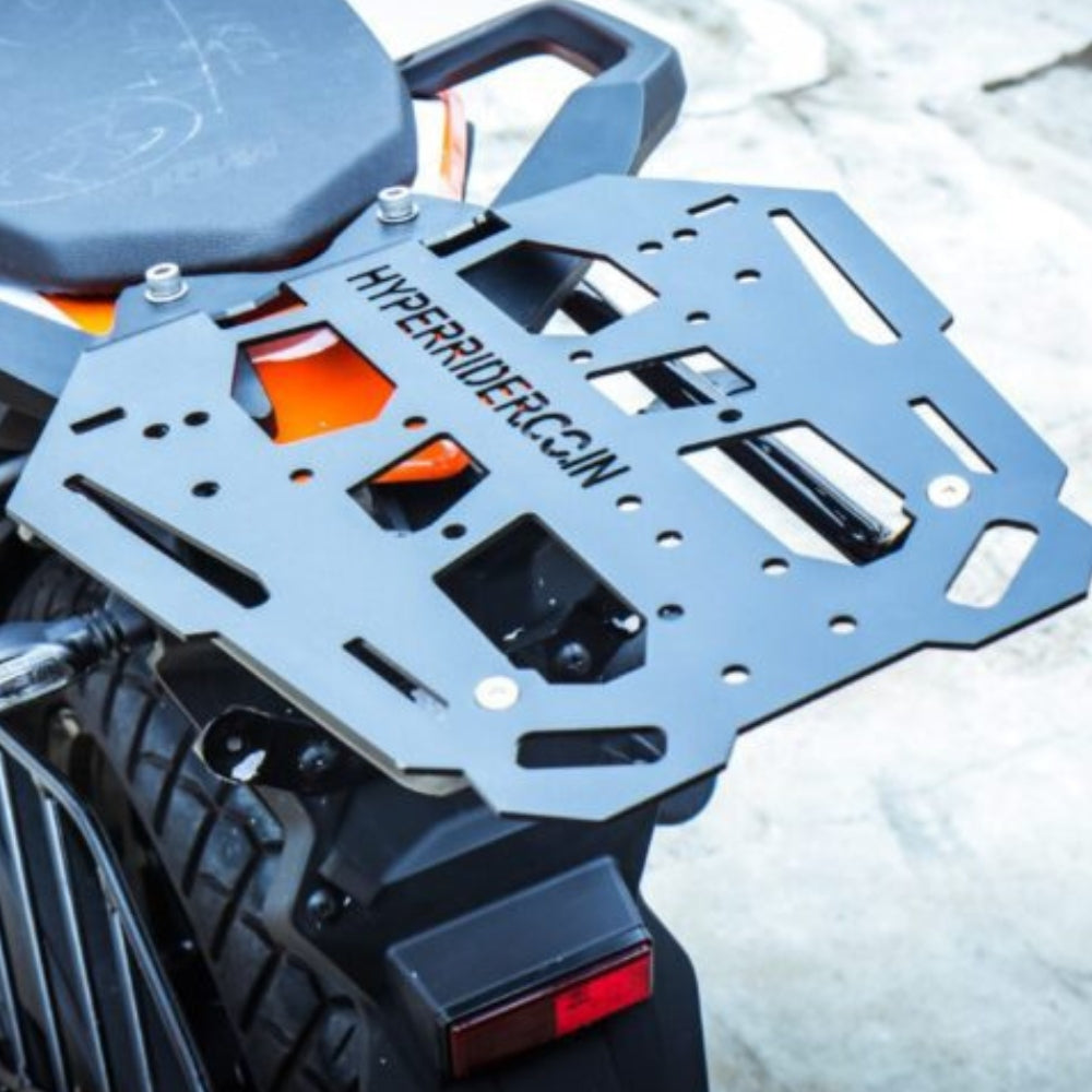 KTM Adventure 390 luggage top rack metal plate