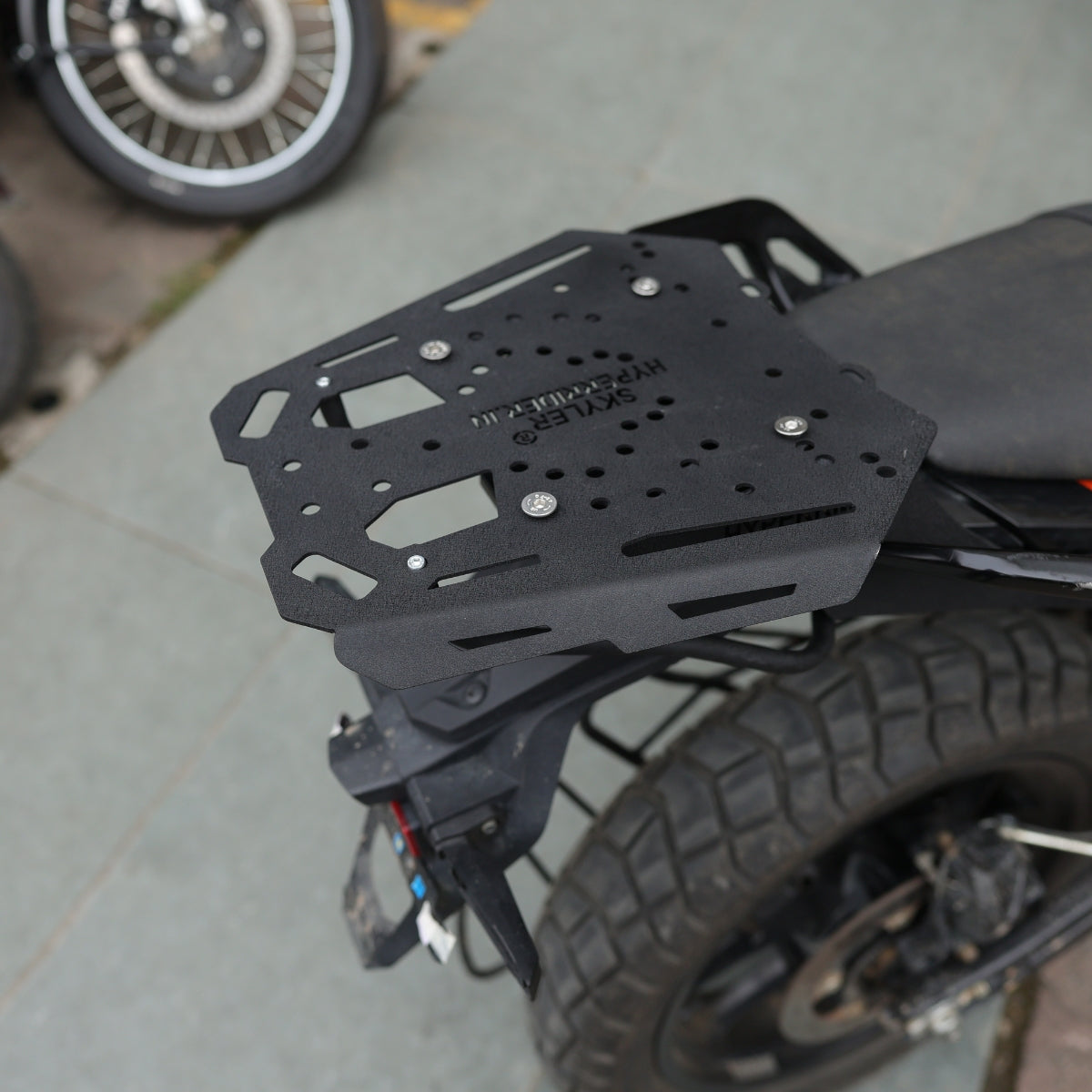 KTM ADV X 250/390 2025 top rack with plate installed