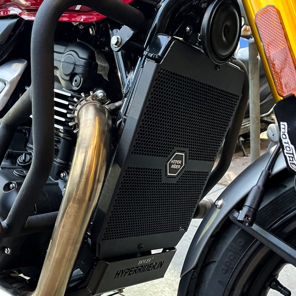 Hyperrider honeycomb radiator grill for Triumph Speed 400