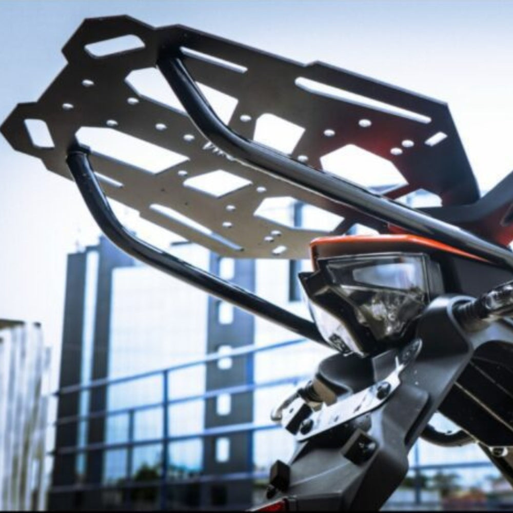 Heavy-duty metal top rack for KTM Adventure bikes