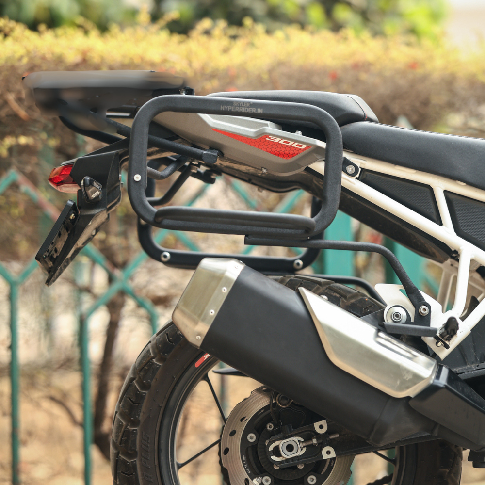 Hyperrider saddle stay TVS Apache RTX 300 luggage mount
