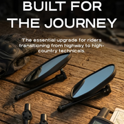 Kolga Bros ADV Mirrors with 6-axis folding knob for motorcycles
