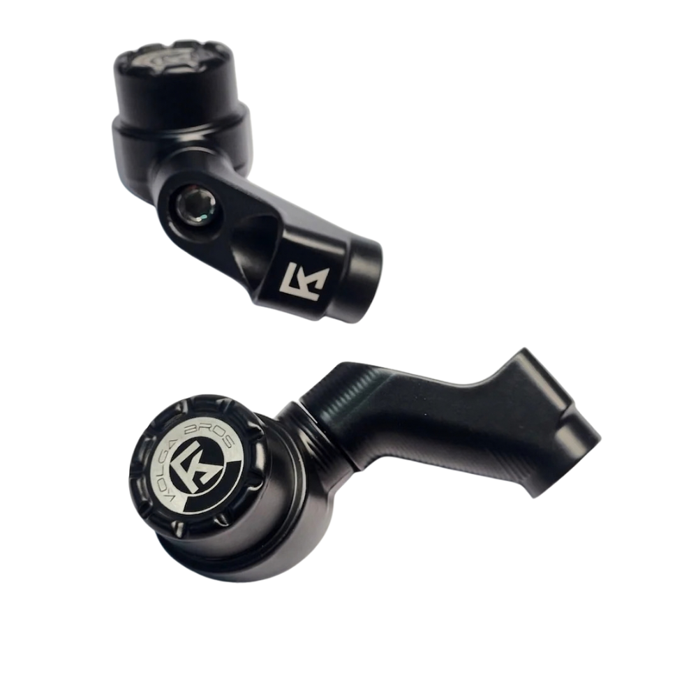 Kolga Bros Modular X mirrors shown from side angle on motorcycle