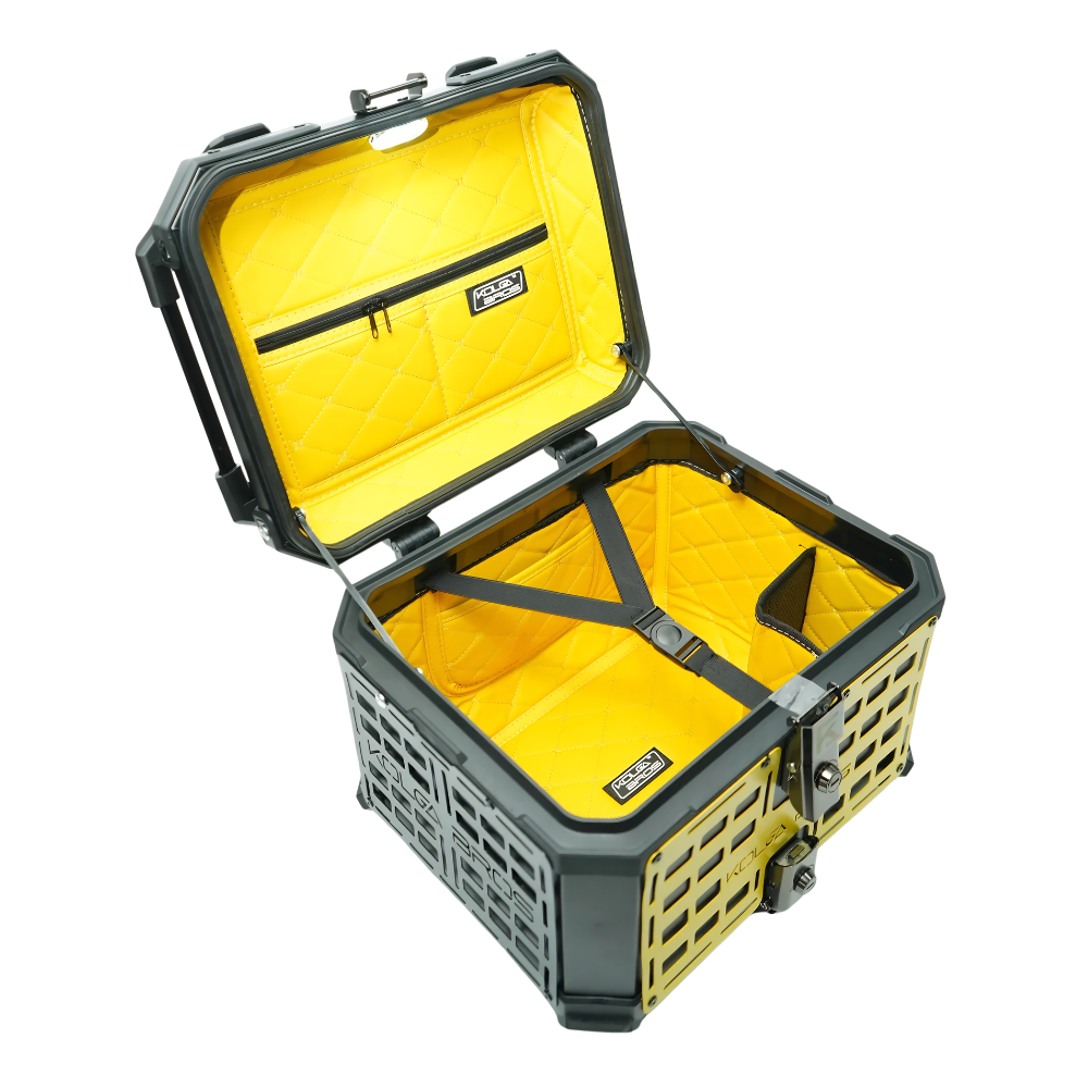 Kolga Bros BKBMT-01 Black Adventure Moto Trunk Top Box at 6KIOM (6K)