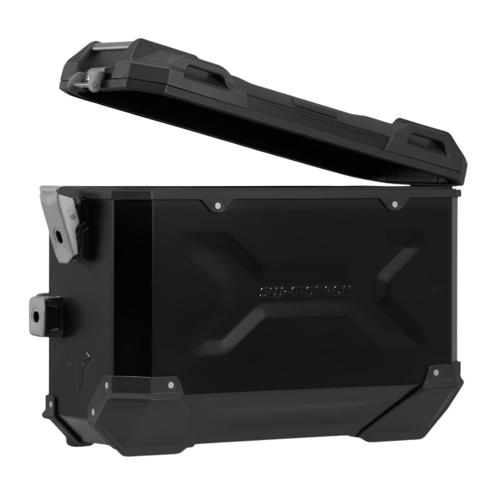 SW-Motech TRAX ADV pannier with aluminium handles and quick-release lid for BMW R 1300 GS