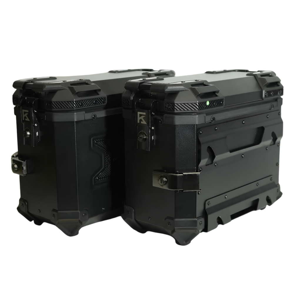 Kolga Bros Carbon Moto side case pannier pair for touring and adventure riding