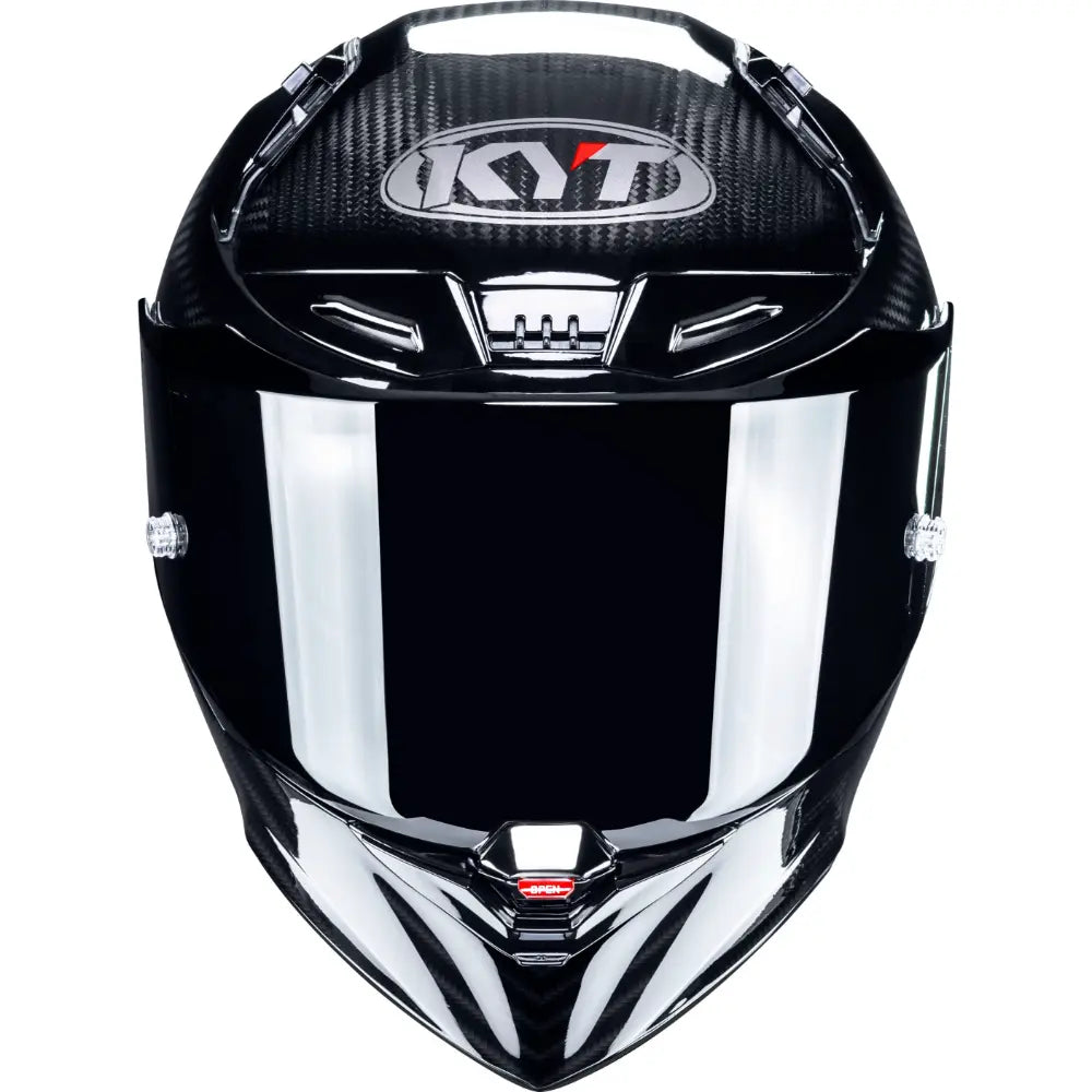KYT R1R Carbon Gloss racing helmet front view