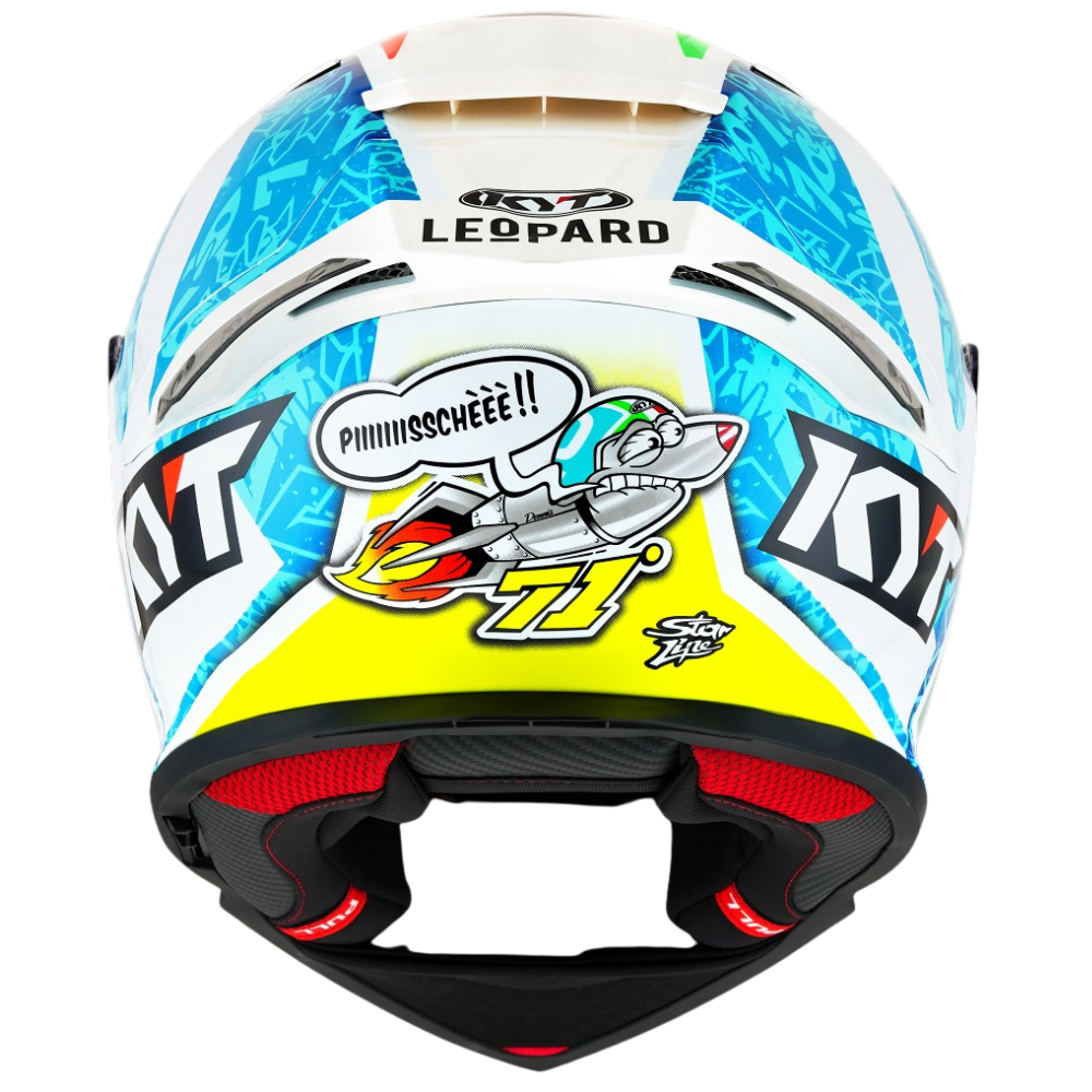 KYT R2R Pro Foggia Misano 2021 Replica Helmet rear view