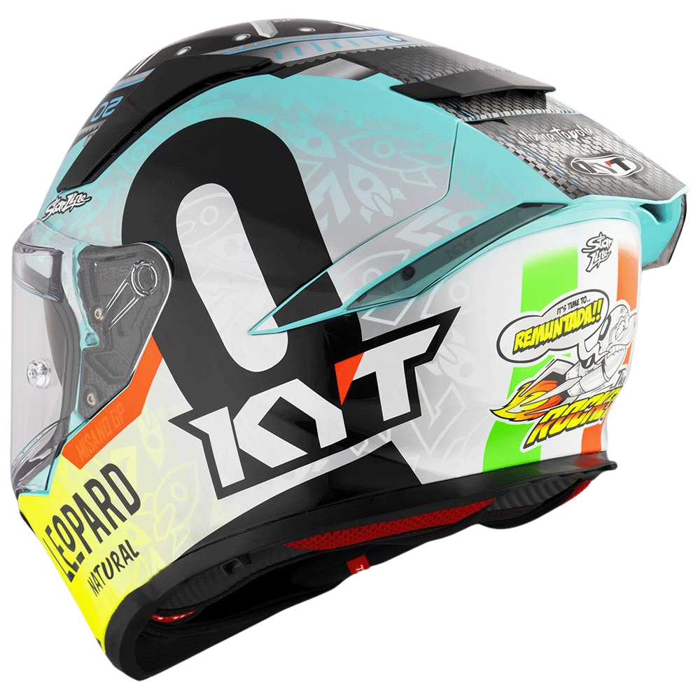 KYT R2R Pro Foggia Misano 2022 Replica Helmet rear view