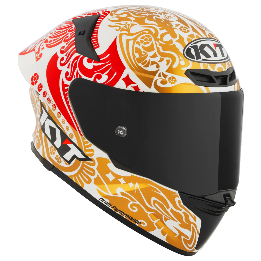 KYT TT Revo Enea Indonesia 2023 White Pearl full-face helmet