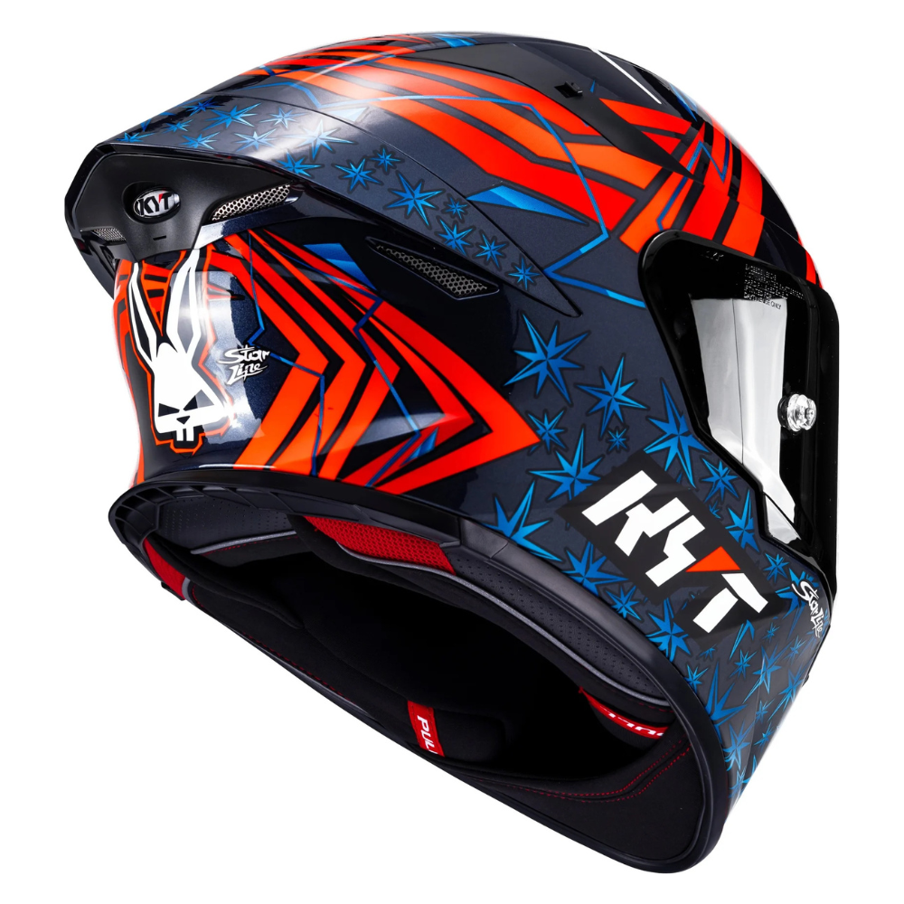 KYT TT Revo Fernandez 2022 Replica helmet graphic detailing