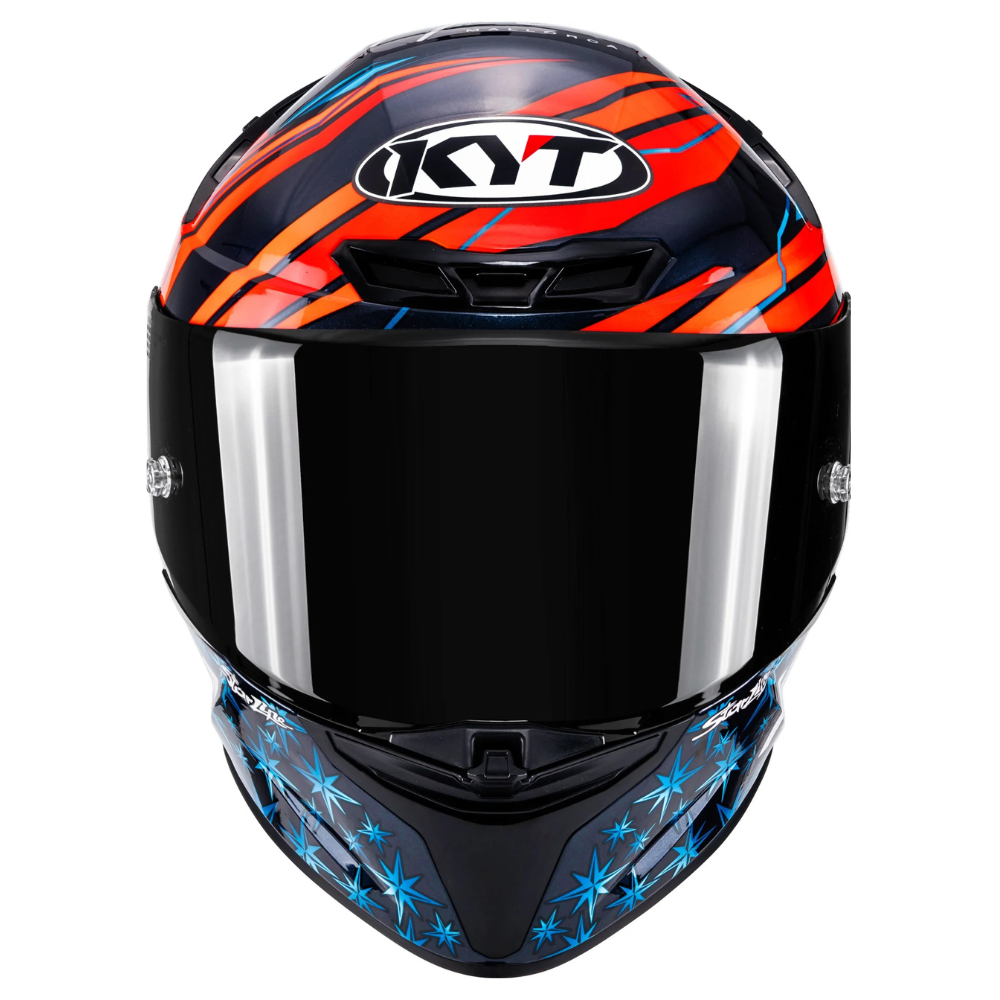 KYT TT Revo Fernandez 2022 Replica motorcycle helmet front view