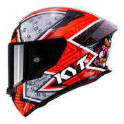 KYT TT Revo Gino Rea Replica Gloss full face helmet side view
