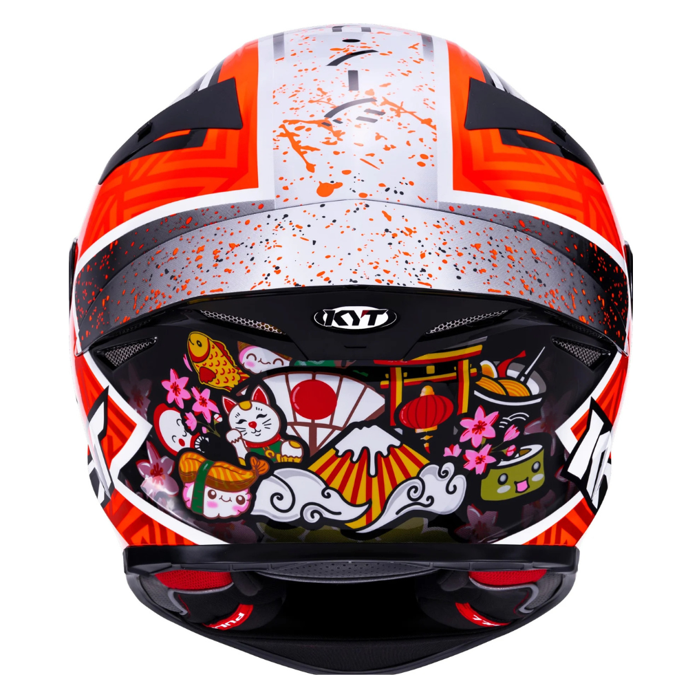 KYT TT Revo Gino Rea Replica Gloss helmet aerodynamic design