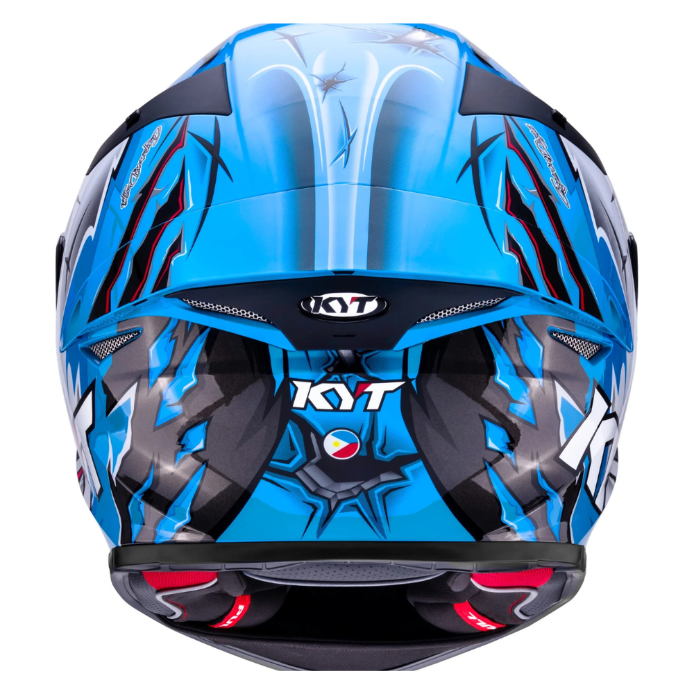 KYT TT Revo Megalodon helmet aerodynamic shell design