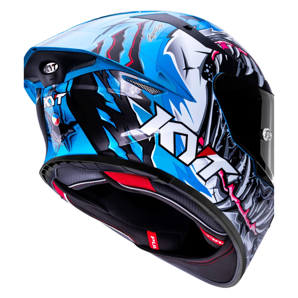 KYT TT Revo Megalodon helmet ventilation system