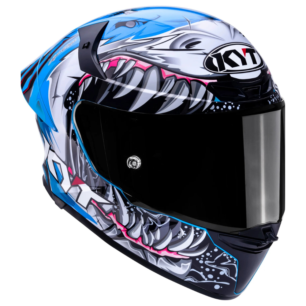 KYT TT Revo Megalodon helmet anti-scratch visor
