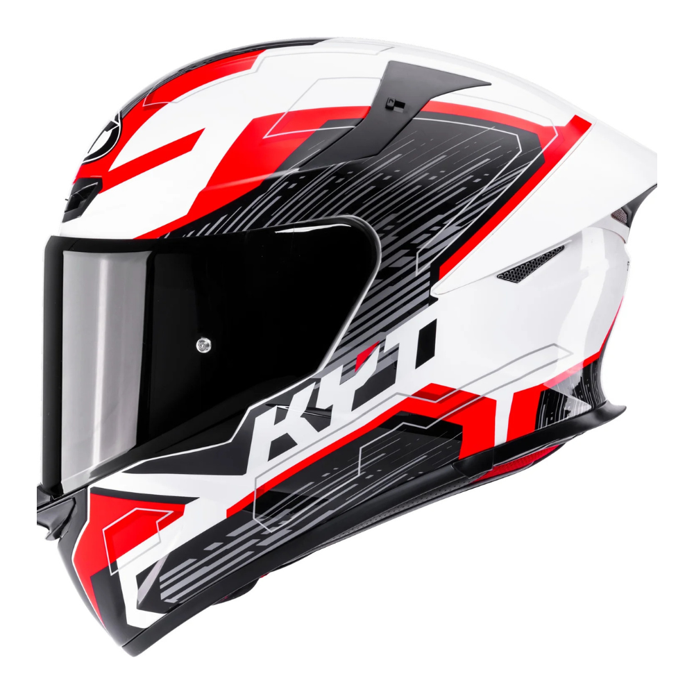 KYT TT Revo Speeding full face motorcycle helmet side view