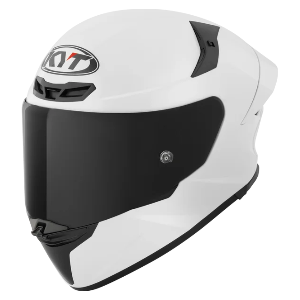 KYT TT Revo Plain Pearl White