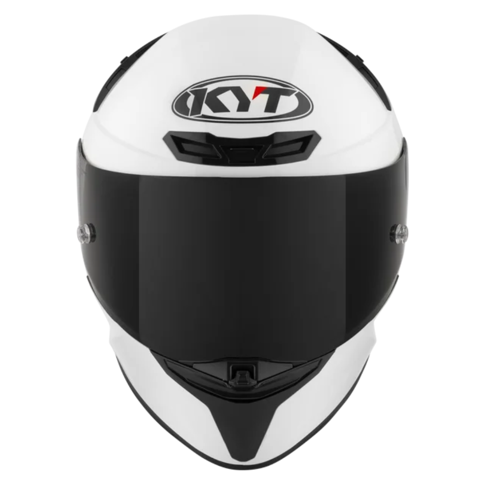 KYT TT Revo Plain Pearl White