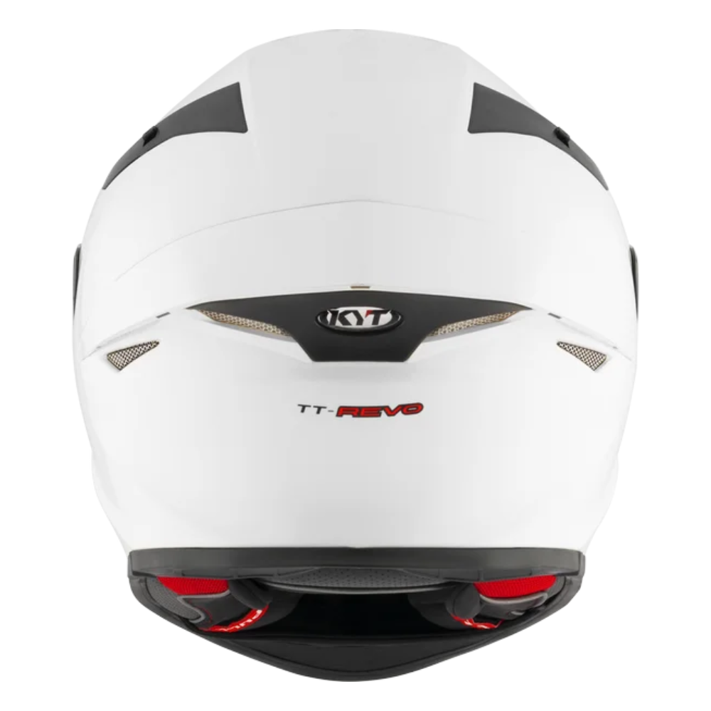 KYT TT Revo Plain Pearl White