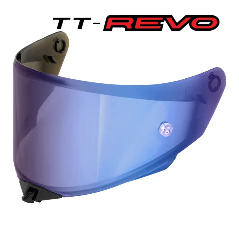 KYT TT Revo helmet visor iridium blue mirror visor for premium bike helmets