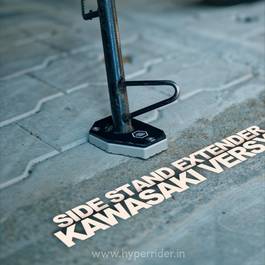 Hyperrider side stand extender shoe for Kawasaki Versys 650