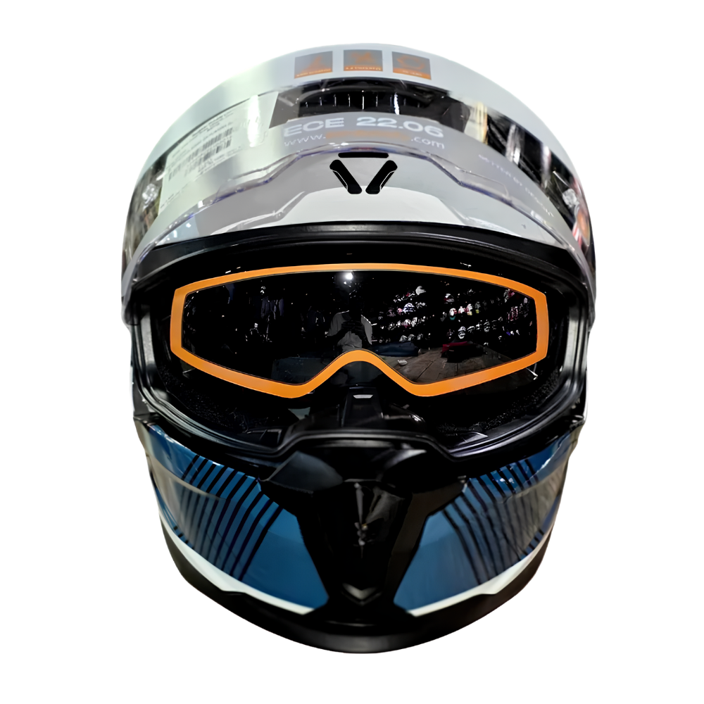 Korda Sonic Furiosa Helmet Gloss Orange front view
