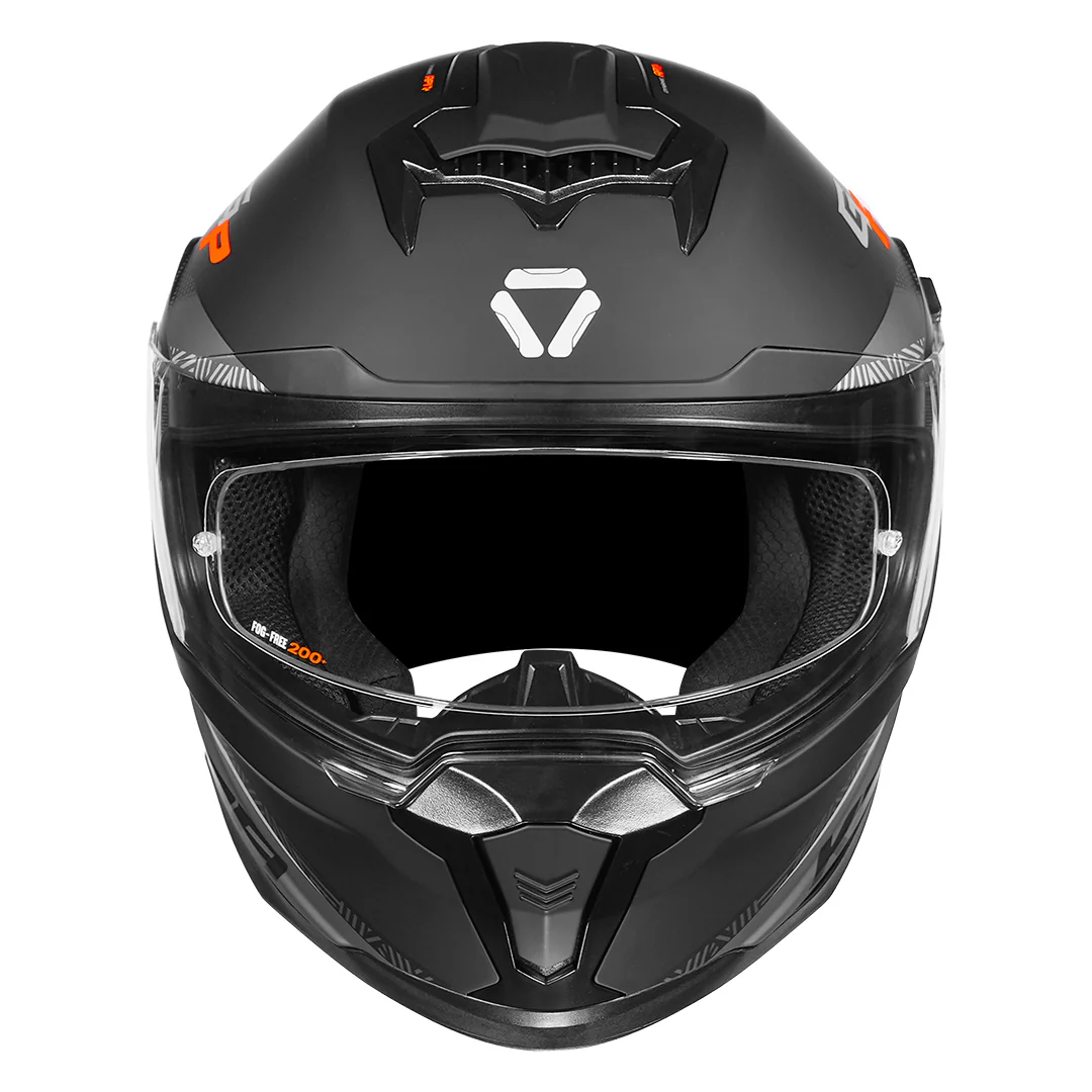 Korda Sonic GP Rapide Helmet Orange Front View 