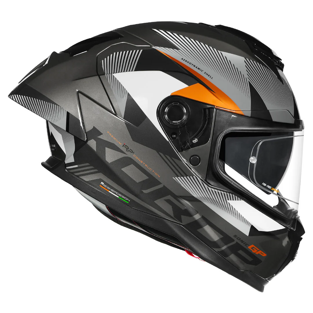 Korda Sonic GP Brave full-face motorcycle helmet - Side View