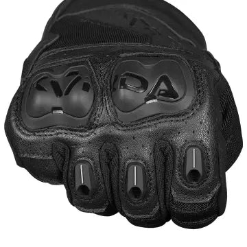 KORDA Hybrid Riding Gloves with Breathable Ventilated Panels Black Motorcycle Gloves Buy Online at 6KIOM
