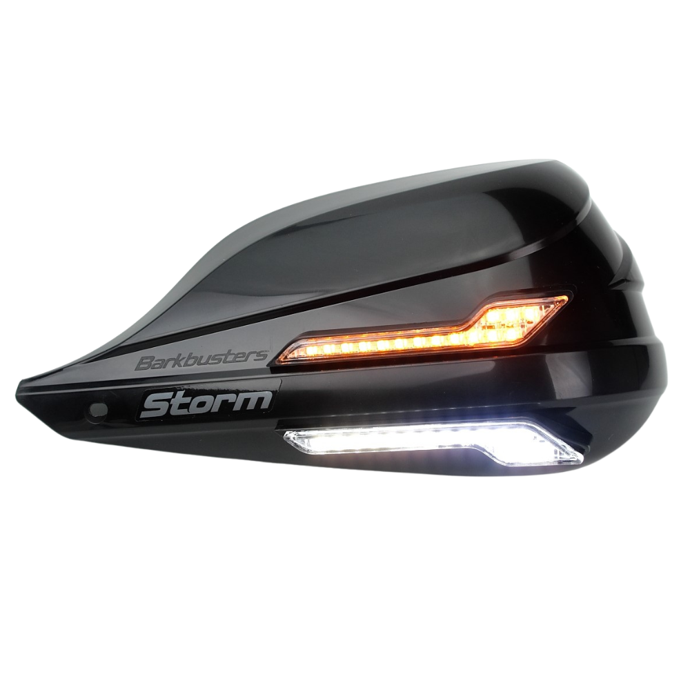 Barkbusters Motorcycle Handguard Amber LED Indicators -Storm Handguard