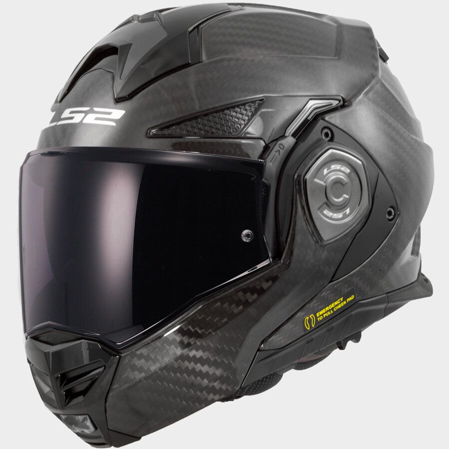 Black motorcycle helmet with brand logo on a white background