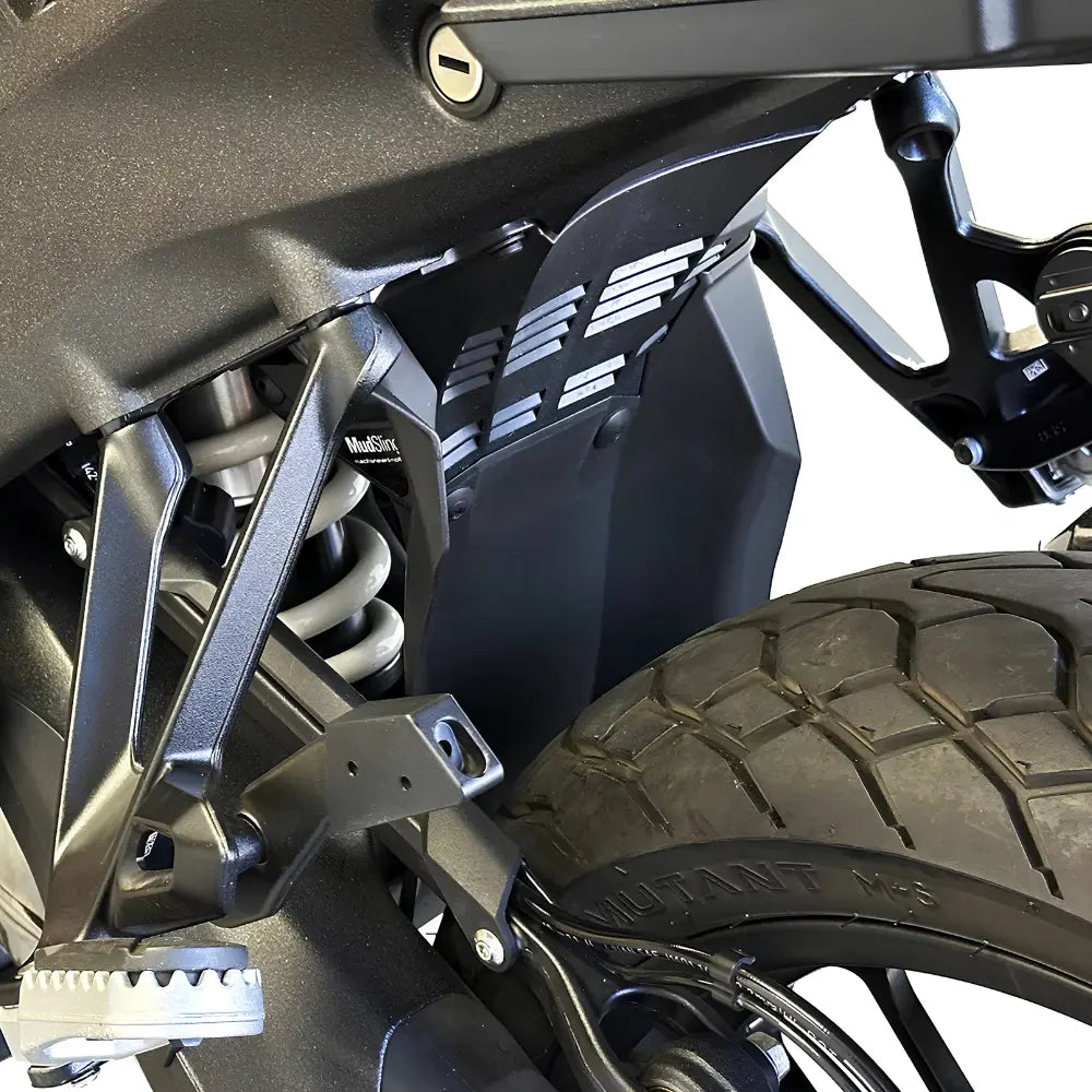 MachineartMoto MudSling R1300 GS polypropylene rear shock protection at 6KIOM (6K)