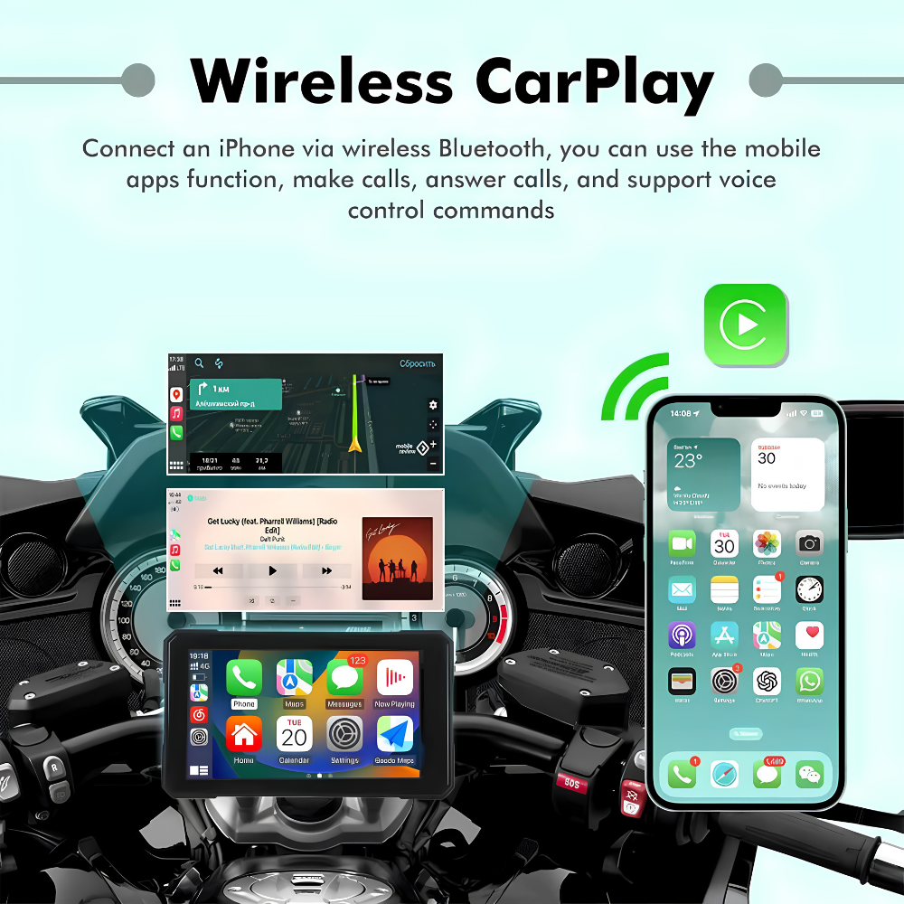 SIMTAC M3 Quick Detachable GPS Navigation System – CarPlay & Android Auto