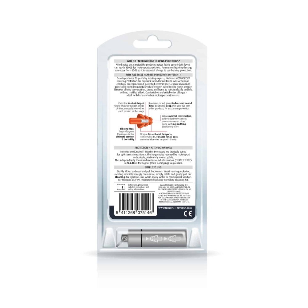 Earplugs for Motorsports – No Noise Ear Filters