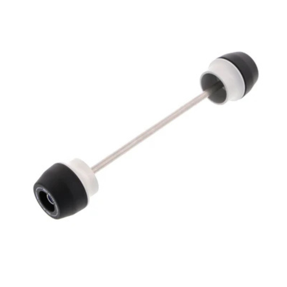 Evotech rear spindle bobbins for Kawasaki Z900RS 2026+ with nylon protection heads and aluminium cores