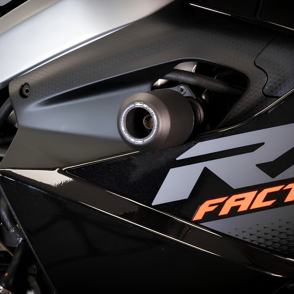 Evotech Motorcycle Frame Sliders for Aprilia RS 660 with two-point mounting
