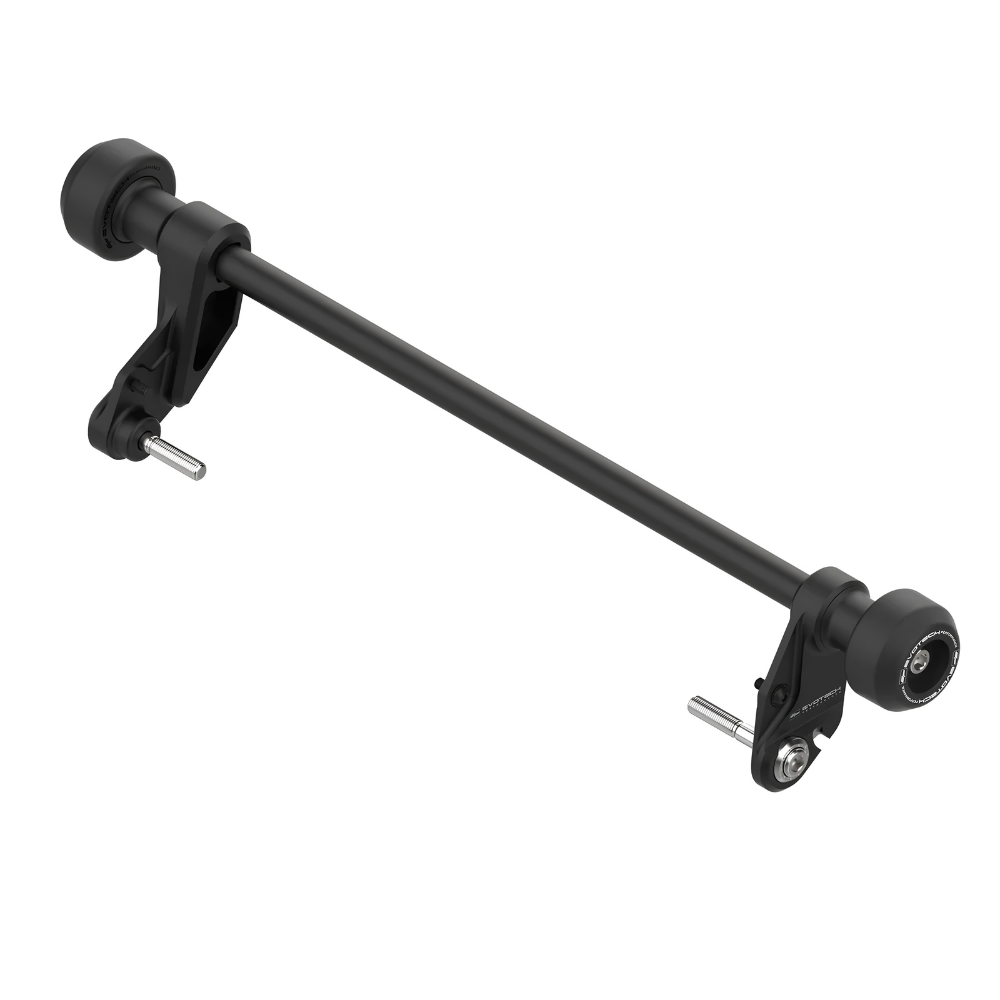 Evotech Performance frame sliders for Kawasaki Ninja ZX-6R 2024+ with black crash bobbins