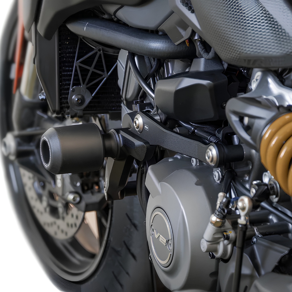 Ducati Monster V2 Crash Protection Frame Sliders Matte Black