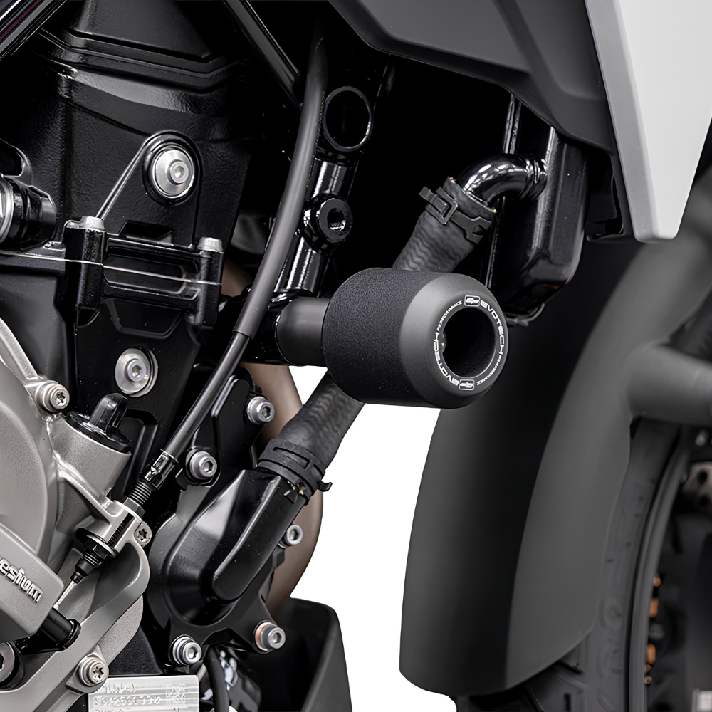 Evotech Performance Crash Bobbins PRN020612-01 fitted to BMW F 450 GS (2026+)