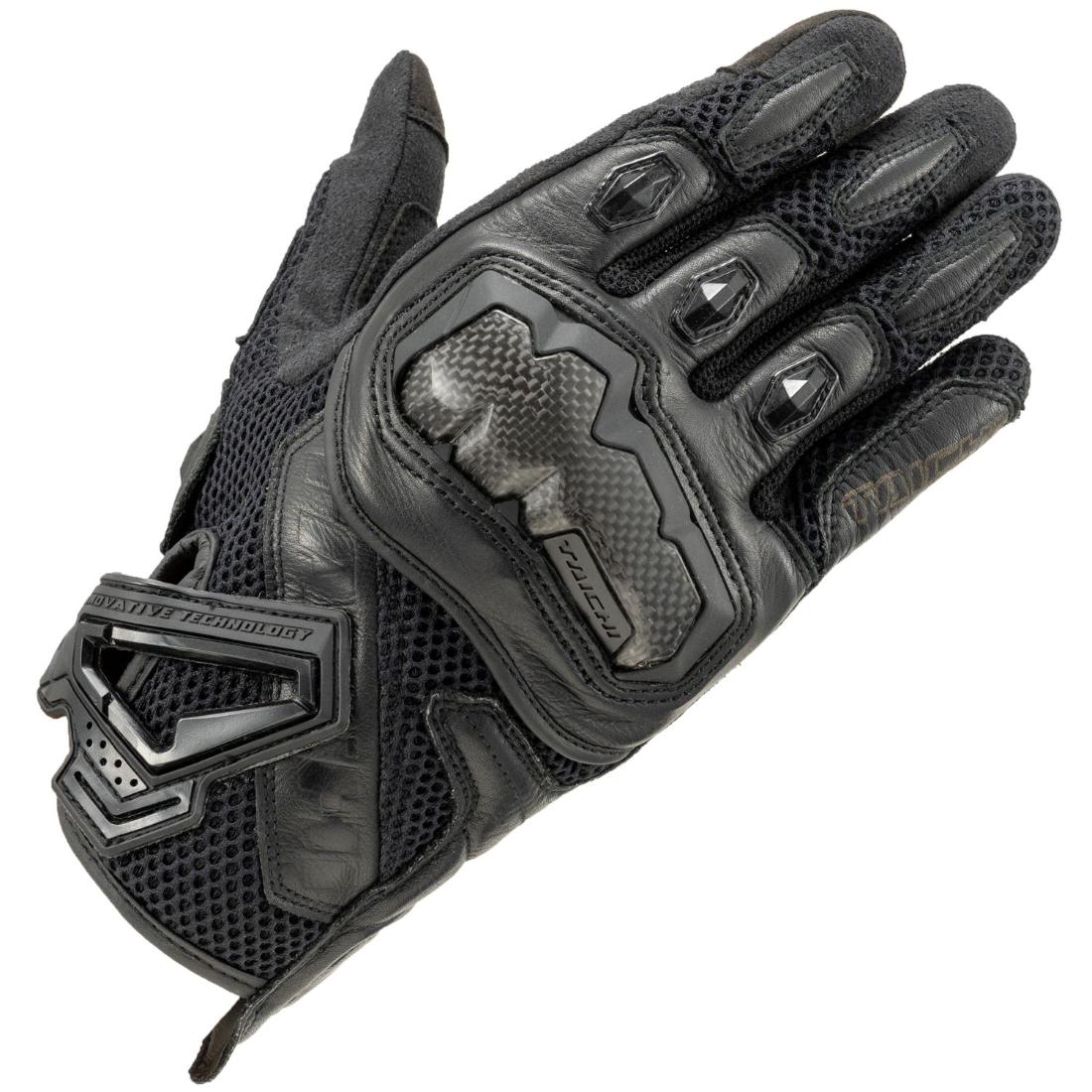 RS Taichi WRX Pro Air Gloves All Black breathable summer motorcycle riding gloves