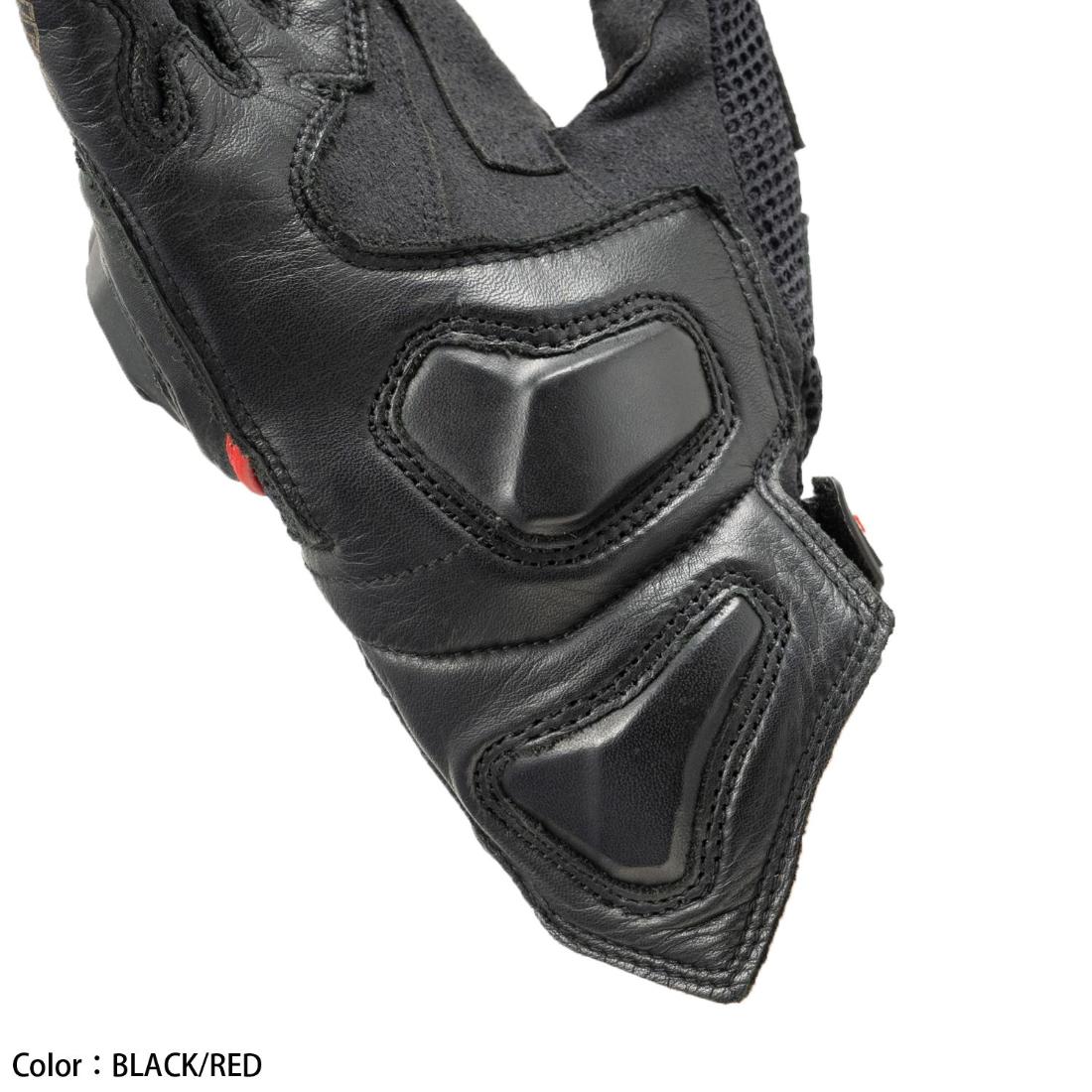 RS Taichi WRX Pro Air Gloves Black Red protective street riding gloves